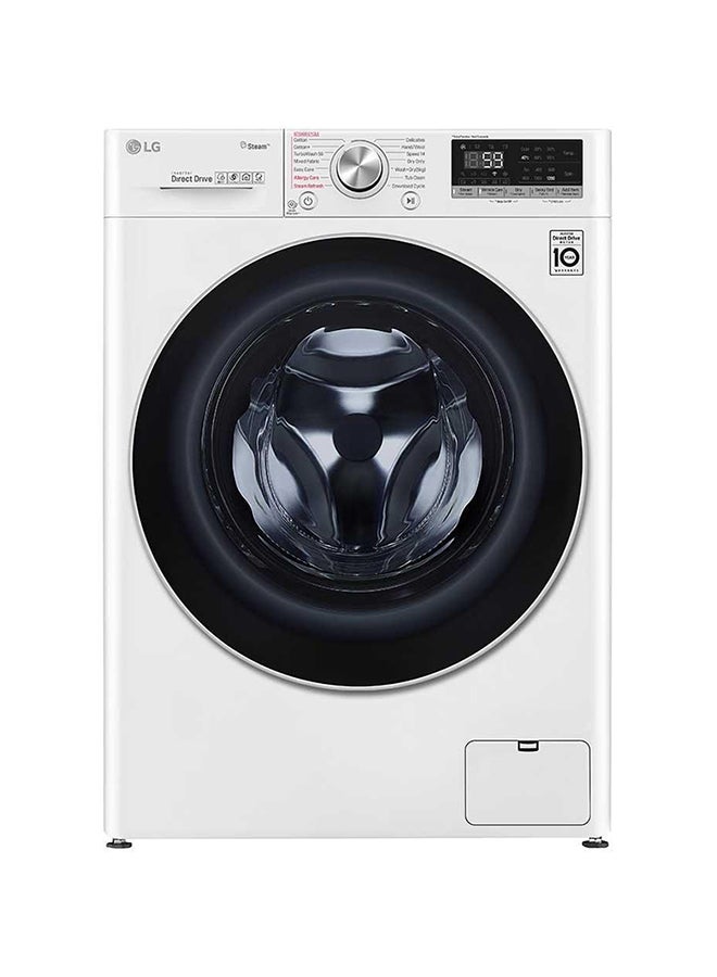 إل جي غسالة مع مجفف بتحميل أمامي سعة 10.5 كجم WSV1107WHT أبيض/ أسود  - Image 1
