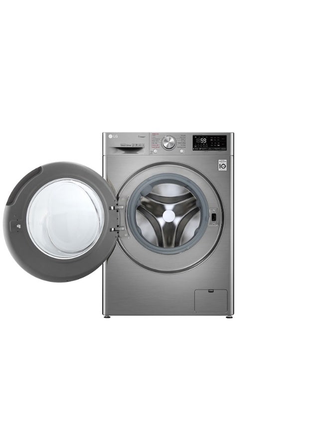 إل جي غسالة بفتحة أمامية سعة 10.5 كجم مع مجفف بسعة 7 كجم WSV1107XMT أسود/ فضي - Image 2