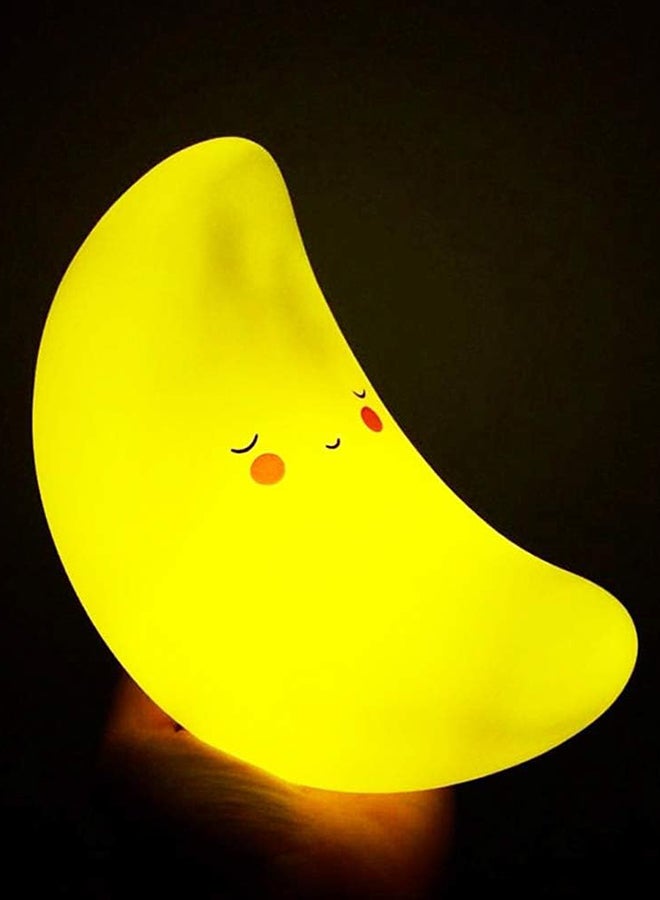 Shallow Moon Shaped LED Night Light 25x5x20cm - Image 4