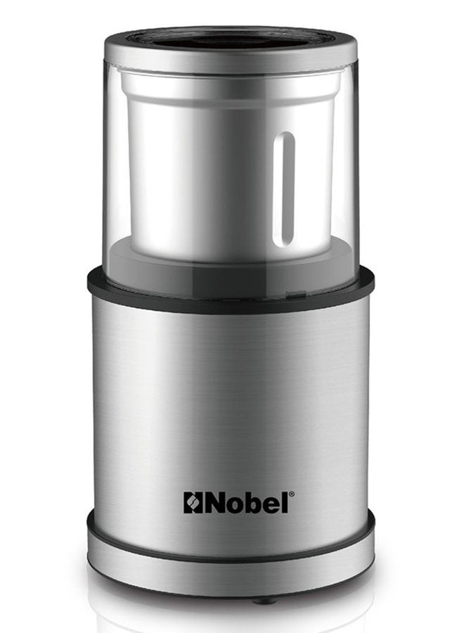 Nobel - Coffee Grinder 200W With 1Pc Dry & 1Pc Wet Grinder Jar NB805 200 W NB805 Silver/Black/Clear - Image 1