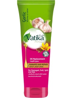 Vatika Naturals Vatika Naturals Damaged Hair Repair 200 ml | Garlic, Marrow & Castor | For Damaged & Dull Hair | Non-Sticky & Non-Greasy 200.0ml  - Image 1
