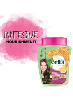 Dabur Vatika Naturals Intensive Nourishment Hair Cream | Honey, Castor & Egg | Hot Oil Treatment | For Damaged & Split Hair | Strong Hair From The Roots 900grams  - Image 3