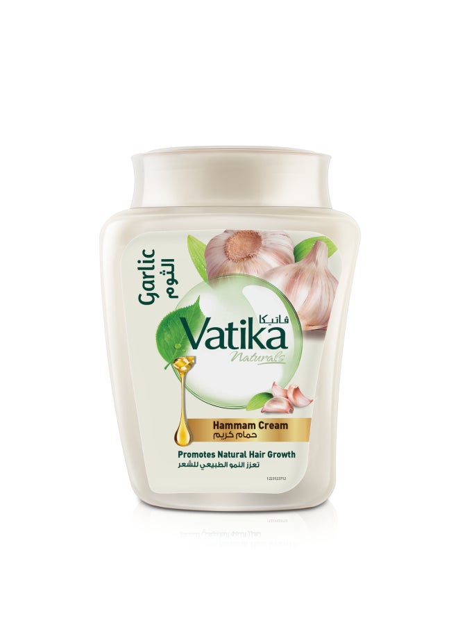 Vatika Naturals Garlic Hammam Cream | Promotes Natural Hair Growth | Prevents Dryness & Itchiness 900.0grams