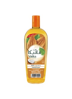 Dabur Vatika Naturals Almond Enriched Hair Oil | Coconut & Sesame | Softens & Shines Dry & Frizzy Hair 45.0ml  - Image 1