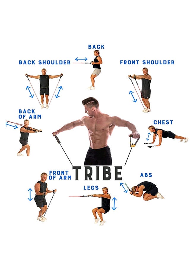 مجموعة من 11 شريط مقاومة للياقة البدنية والتمارين الرياضية - Image 2