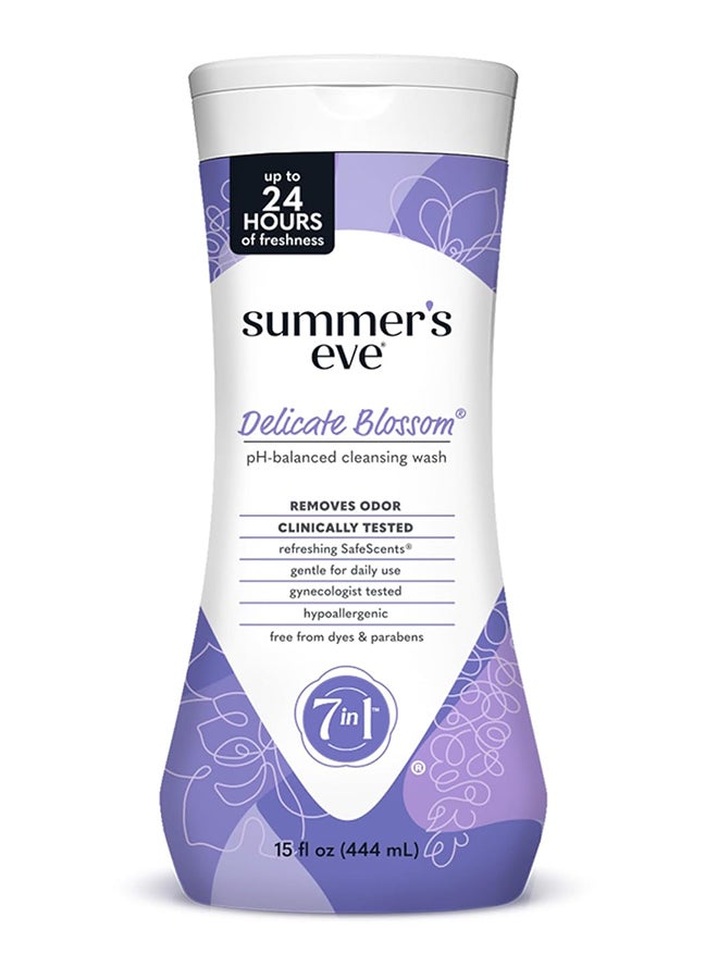 Summer's Eve Delicate Blossom Cleansing Wash 15Fluid Ounce - Image 1