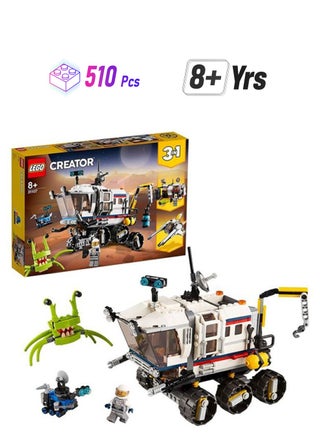 31107 510-Piece Creator 3-In-1 Space Rover Explorer Set 510 8+ Years - pnsku/N39411302A/45/_/1749117533/4947bb58-cda6-4eb1-aa1c-5395c945b619