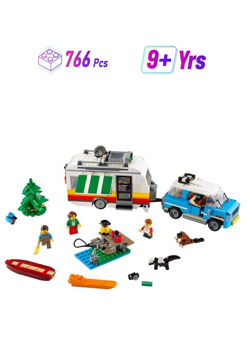 LEGO 31108 766-Piece Creator Caravan Family Holiday Set 31108 766 9+ Years - Image 1
