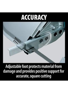 Makita Portable Band Saw Machine, Cutting Depth 120mm, 710W, 6kg Silver/Black/Blue  - Image 3