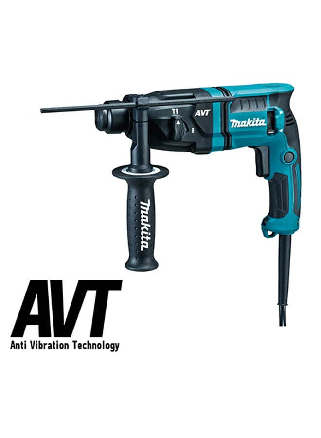 Makita Rotary Hammer Drill, 18mm SDS Plus, 2mode, 470w, 2.5Kg, 1.4J Black/Blue - Image 1