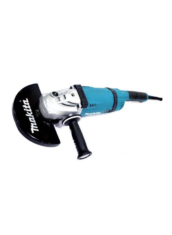 Makita - Angle Grinder Machine 9 inch, Large Tigger Switch, 2400W, 6600rpm, 6.26kg Blue/Silver/Black - Image 1