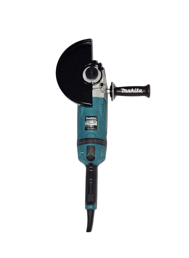 Makita - Angle Grinder Machine 9 inch, Large Tigger Switch, 2400W, 6600rpm, 6.26kg Blue/Silver/Black - Image 1