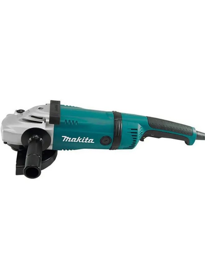 Makita - Angle Grinder Machine 9 inch, Large Tigger Switch, 2400W, 6600rpm, 6.26kg Blue/Silver/Black - Image 1
