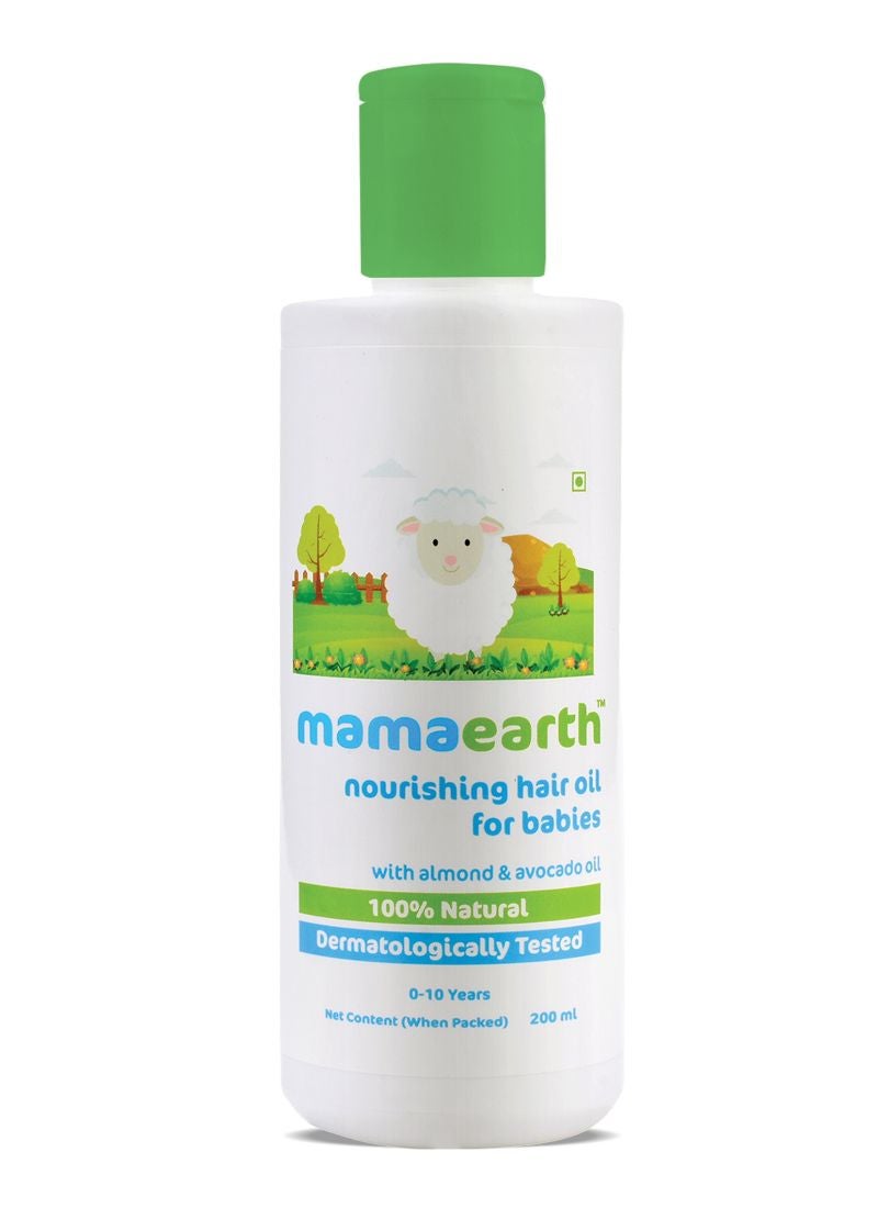 Mamaearth - Nourishing Hair Oil For Babies With Almond And Avocado Oil - Image 1