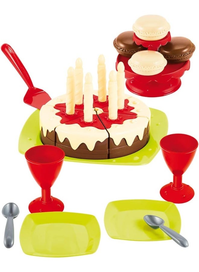 ecoiffier - 25-Piece Birthday Cake Kitchen Playset 38 x 9.3cm - Image 1