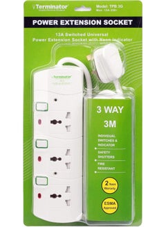 Terminator Power Extension Socket White/Red/Green  - Image 4