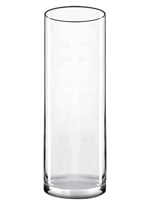 Decorative Cylindrical Vase Clear 10x30cm