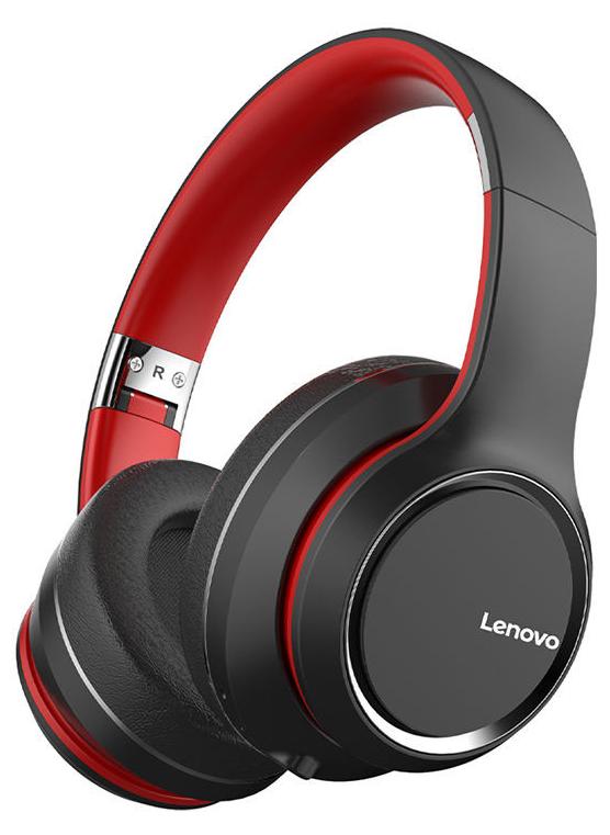 لينوفو سماعات رأس بلوتوث HD200 فوق الأذن / أسود/أحمر - Image 1