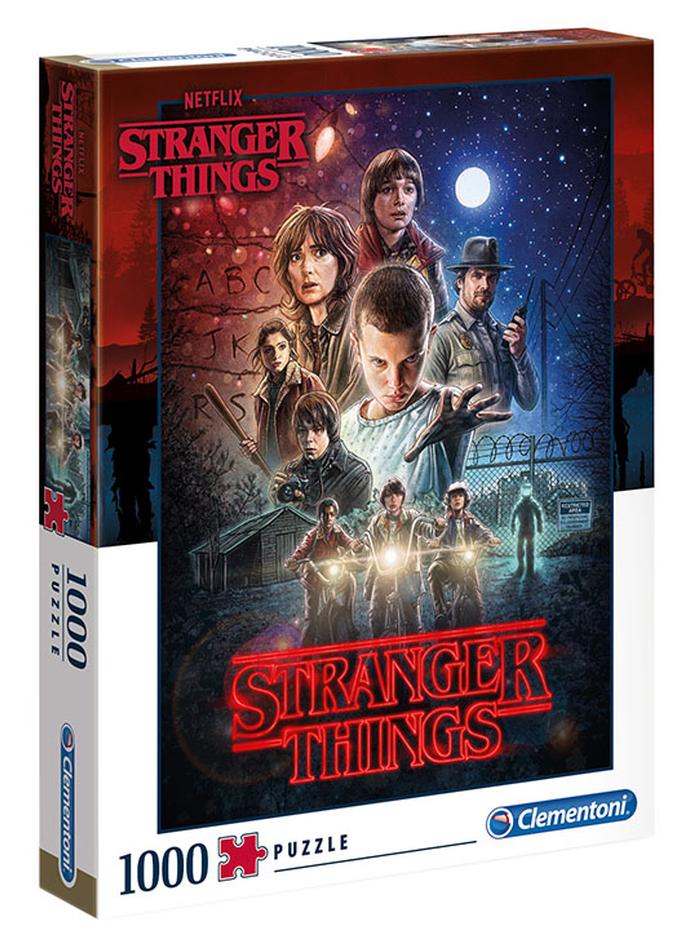 كلمينتوني لعبة تركيب الصور المقطعة بتصميم مسلسل Stranger Things مكونة من 1000 قطعة - Image 1