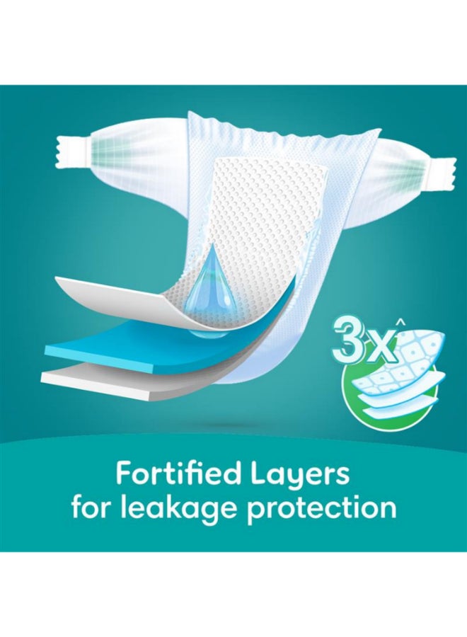 Pampers - Rash Protection Taped Diapers, Size 3, 6-10kg, Jumbo Box, 100 Count - Image 1