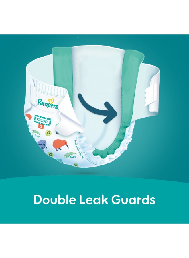 Pampers - Rash Protection Taped Diapers, Size 3, 6-10kg, Jumbo Box, 100 Count - Image 1