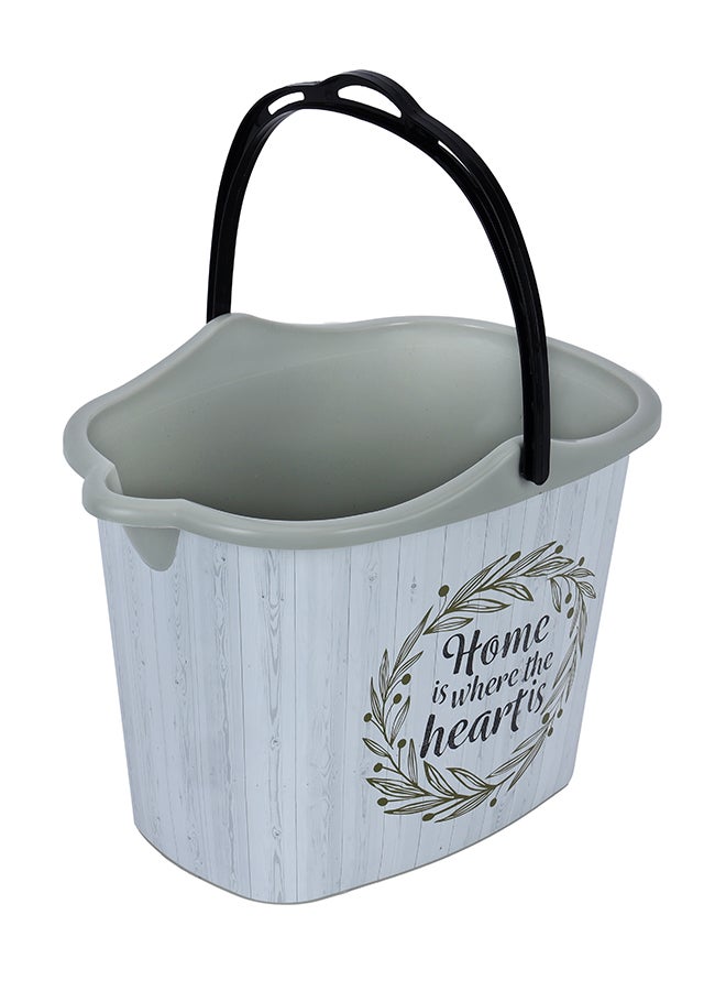 Royalford - Royalbright Mop Bucket Premium Quality Plastic Multi Color Assorted Color 12Liters - Image 1