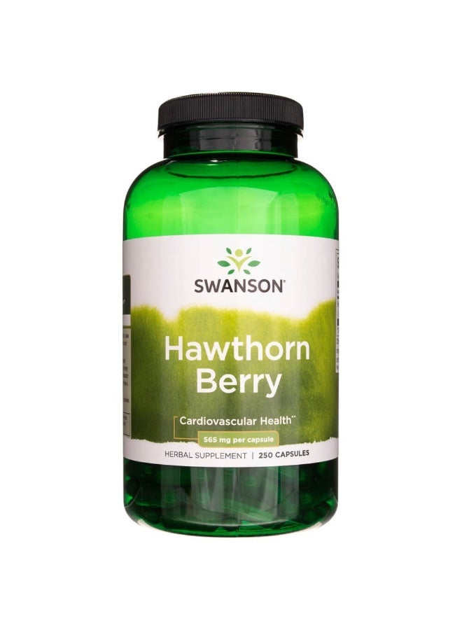 SWANSON Hawthorn Berry 565 mg - 250 Capsules Packaging May Vary - Image 4