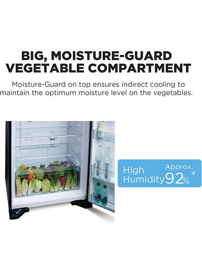HITACHI - 715L Gross And 510L Net Capacity Top Mount Double Door Refrigerator, 2 Doors Fridge With Dual Fan Cooling, Touch Screen Control, Twist Ice Tray 150 W RV715PUK7KPSV Silver - Image 1