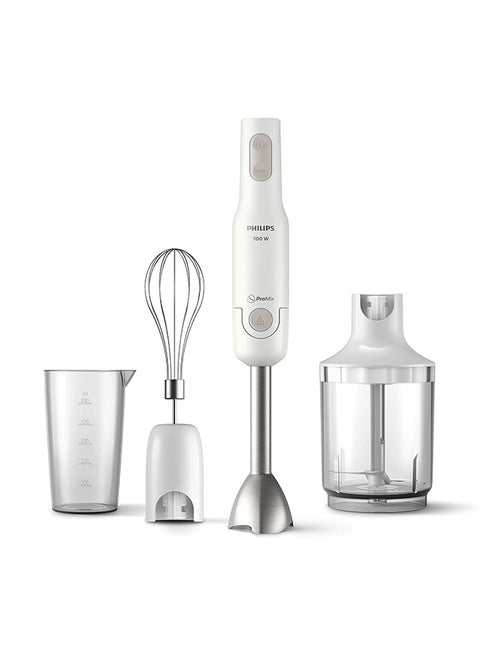Handblender - Includes Beaker + XL Chopper + Whisk, HR2545/01 White/Silver/Black