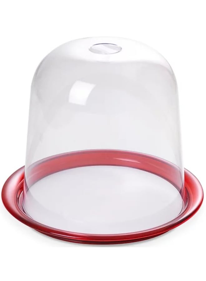 OMADA Globo Panettone Cake Tray With Lid Red 32.5cm - Image 1