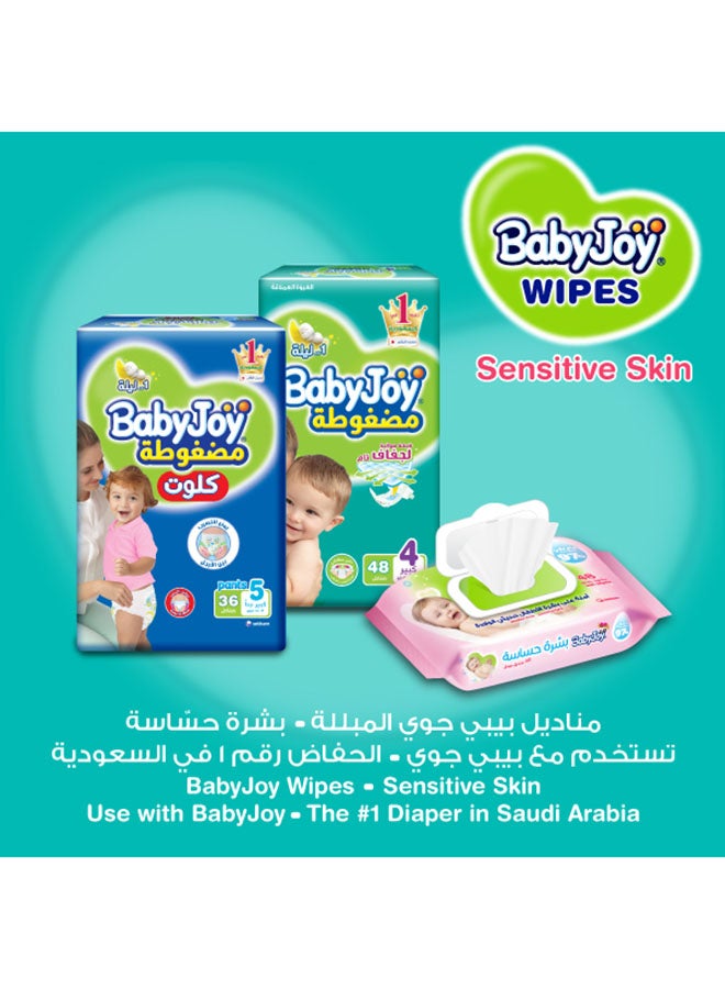 BabyJoy Sensitive Skin 97% Pure Water Unscented Alcohol Free Wet Wipes Mega Pack 48x4 Sheets - Image 2
