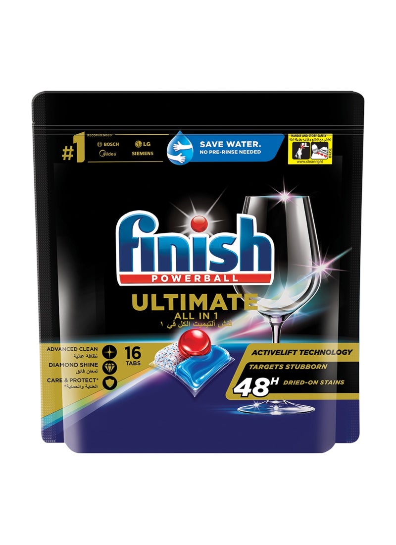 Finish Quantam Ultimate Dishwasher Tablets Pack Of 16 - Image 1