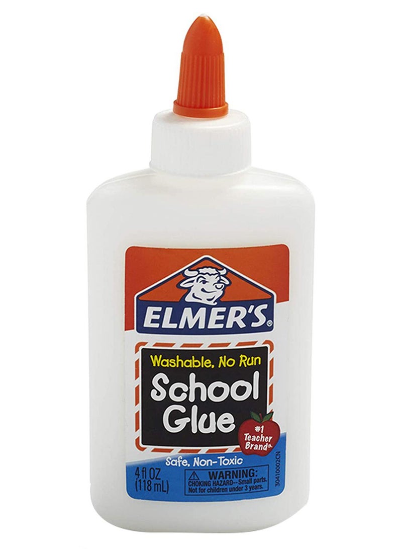 ELMER'S Liquid School Glue, Washable White