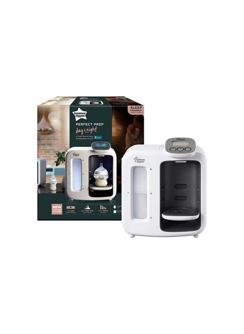 optimal Prep Day & Night the Baby Bottle Maker Machine with Digital Display and Adjustable Volume, White