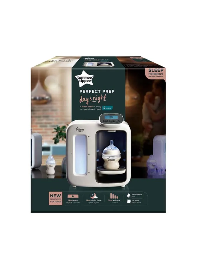 tommee tippee Perfect Prep Machine, Instant And Fast Baby Bottle Maker With Antibacterial Filter, White