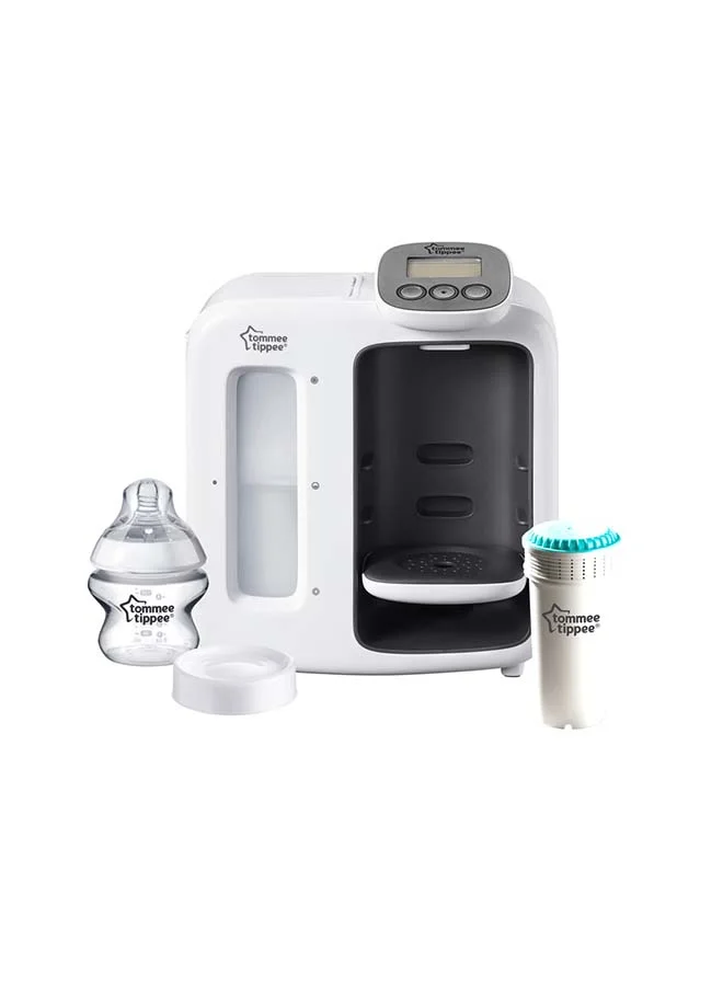 tommee tippee Perfect Prep Machine, Instant And Fast Baby Bottle Maker With Antibacterial Filter, White