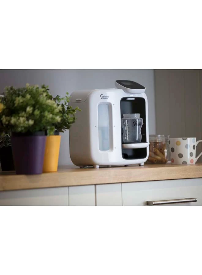 tommee tippee Perfect Prep Machine, Instant And Fast Baby Bottle Maker With Antibacterial Filter, White