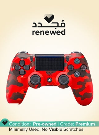 Renewed - DualShock 4 Wireless Controller For PlayStation 4 Red Camo - pnsku/N39526245A/45/_/1746593674/34f4a1e3-dd95-4b36-8e34-39a653297c4e