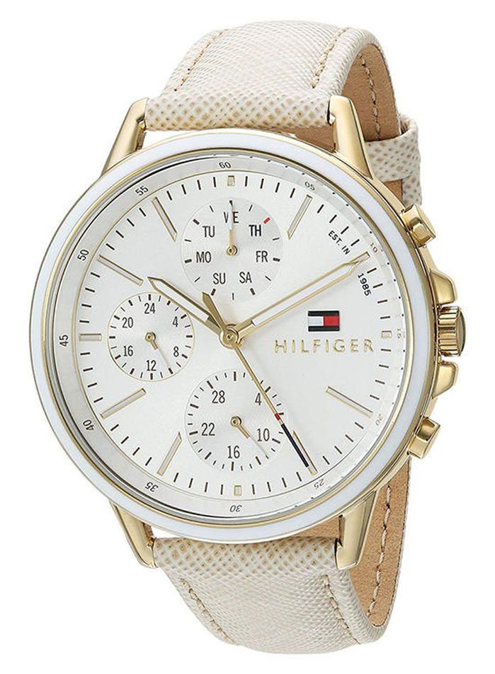 TOMMY HILFIGER Women's Carly Leather Analog Wrist Watch 1781790 - Image 1