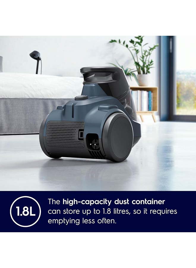 Electrolux - Canister Bagless Vacuum Cleaner With 4 Steps Filtration And Washable Filter For Pet Hair, Carpet, Tile, Hard Floor, 1.8L Dust Capacity, Easy Emptying With Single Button Release 2000 W EC41-2DB Denim Blue - Image 1