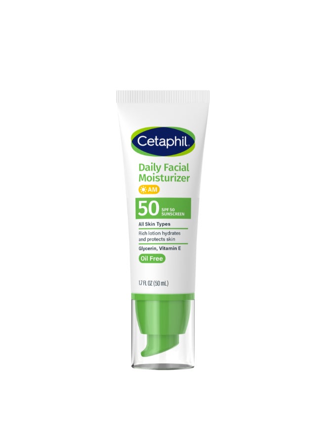 Cetaphil - Daily Facial Moisturizer Spf50 (50Ml) 50ml - Image 1