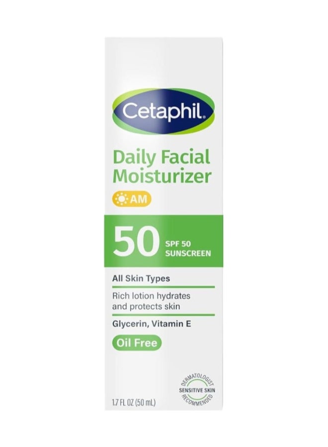Cetaphil Daily Facial Moisturizer Spf50 (50Ml) 50ml - Image 1