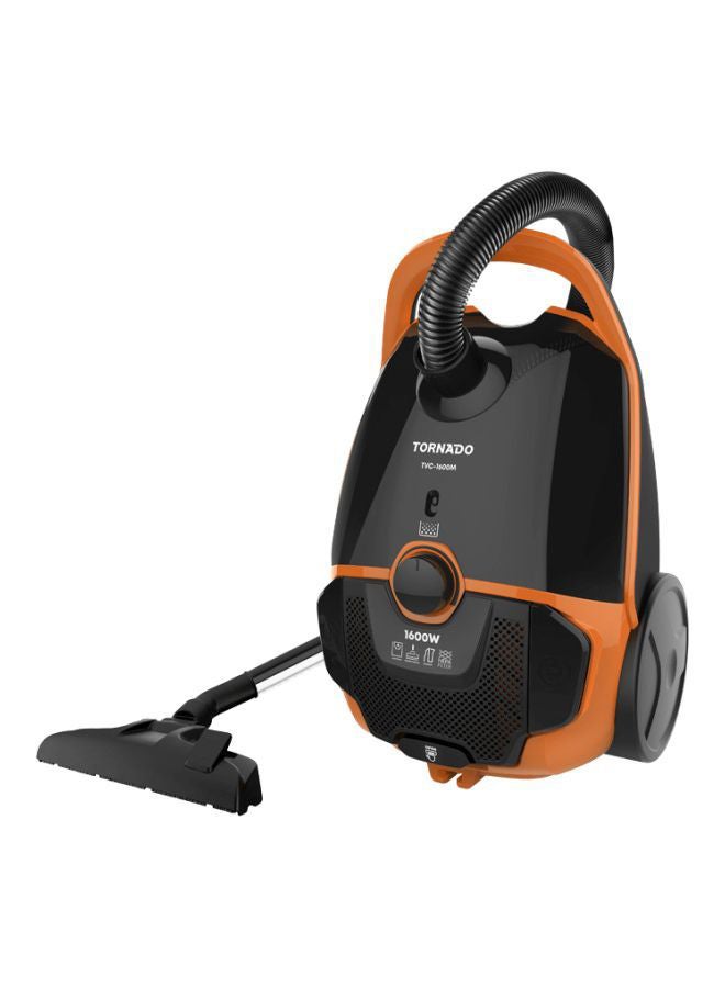 TORNADO Vacuum Cleaner  HEPA Filter 3.5 L 1600 W TVC-1600MO Black x Orange - Image 1