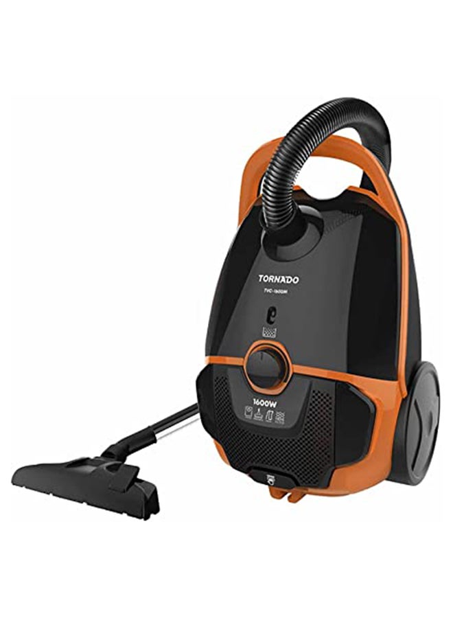 TORNADO Vacuum Cleaner  HEPA Filter 3.5 L 1600 W TVC-1600MO Black x Orange - Image 2