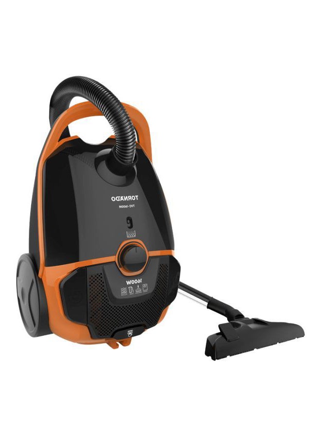 TORNADO Vacuum Cleaner  HEPA Filter 3.5 L 1600 W TVC-1600MO Black x Orange - Image 4