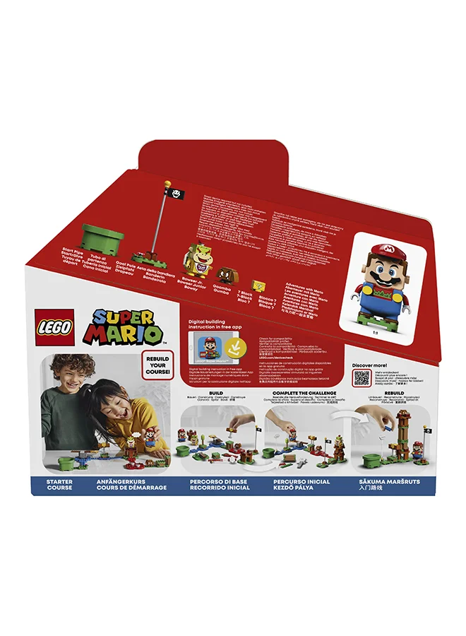LEGO Super Mario™ Adventures With Mario Starter Course Building Kit, Collectible, Creative Gift Toy For Kids, Unique, Interactive Lego Set Featuring Lego Mario™, Bowser Jr. And Goomba Figures, Suitable For 6+ Years (231 Pieces) 71360