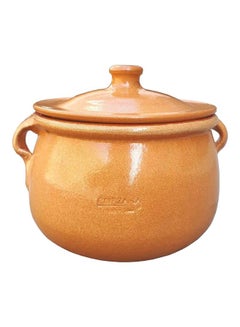 Corzana Porcelain Pot With Lid Orange 4.5Liters  - Image 1