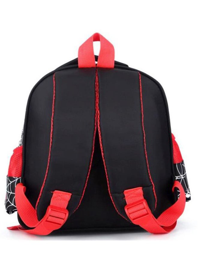 Lucky Kids Spiderman Printed Backpack 12 inch Red/Black - Image 2