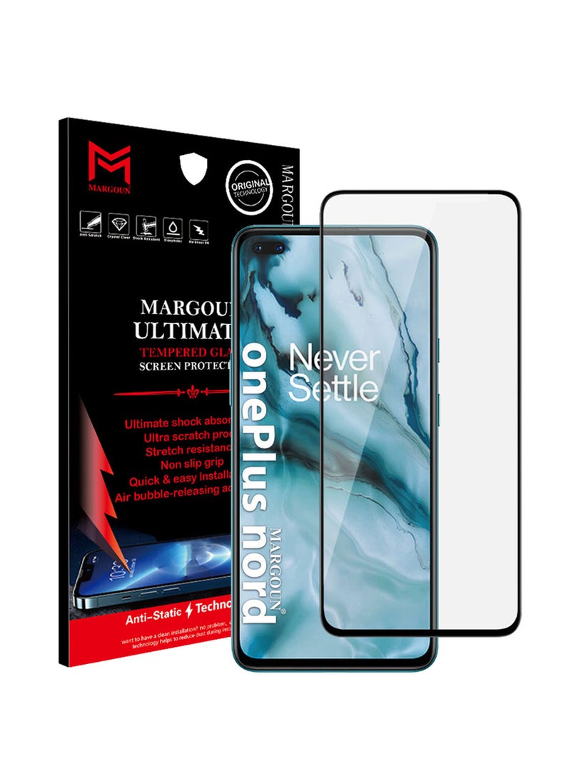 MARGOUN Ultimate 3D Screen Protector For OnePlus Nord Black/Clear - Image 1