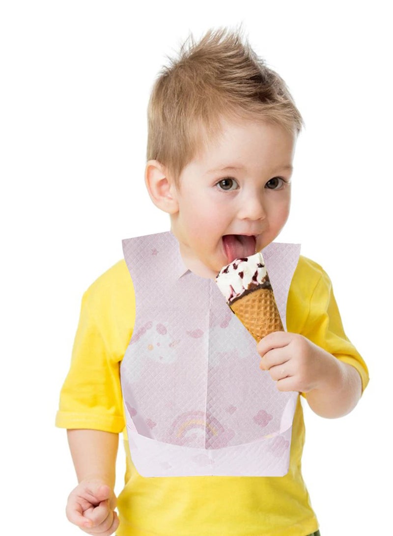 Sunveno Pack Of 20 Disposable Baby Bibs - Multicolour  - Image 4